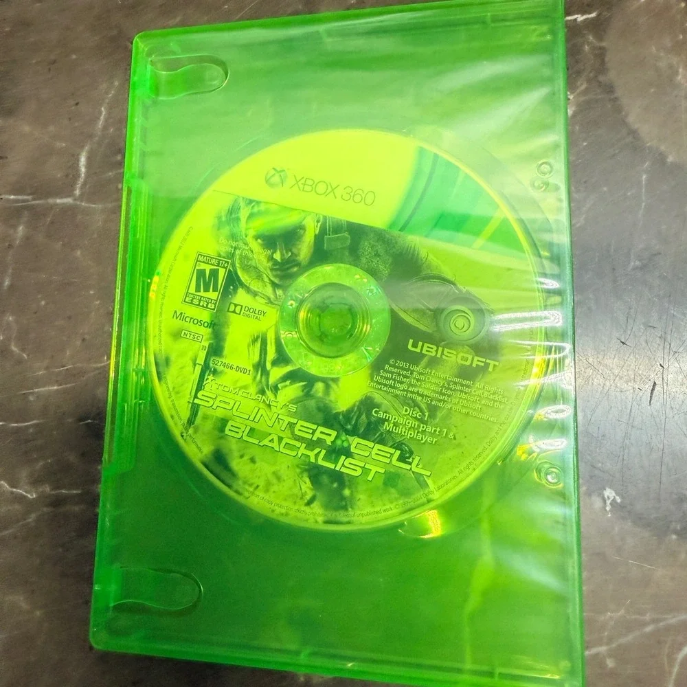Ubisoft Splinter Cell Blacklist Xbox 360 One Size Green 2-Disc Action Stealth